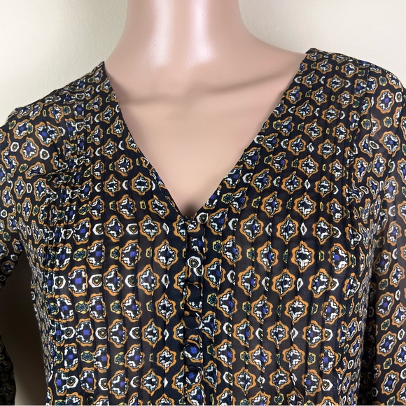 NEW VERONICA BEARD PRINTED LONG SLEEVE TOP - Picture 3 of 8